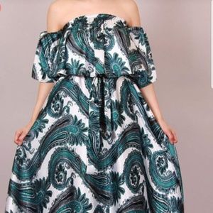 Paisley Print Dress